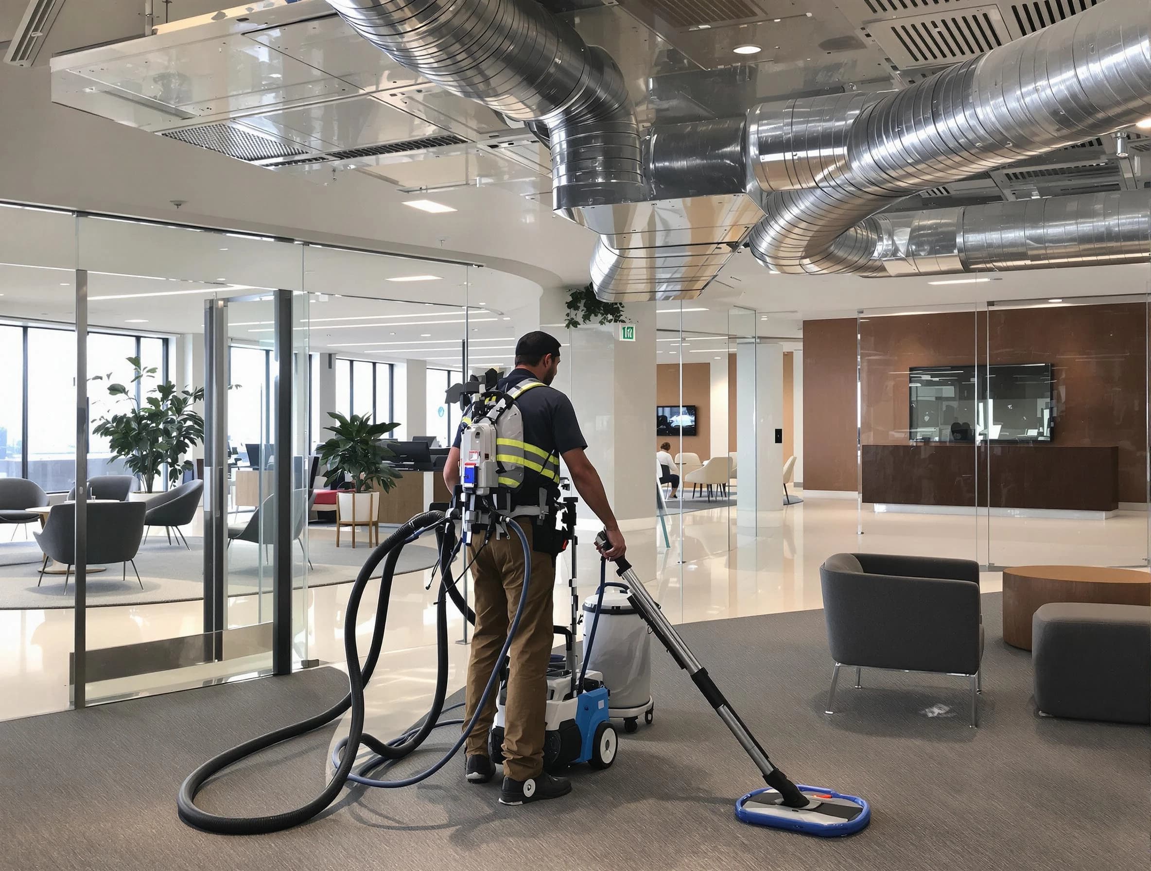 Commercial duct cleaning service by Doraville Air Duct Cleaning in Doraville