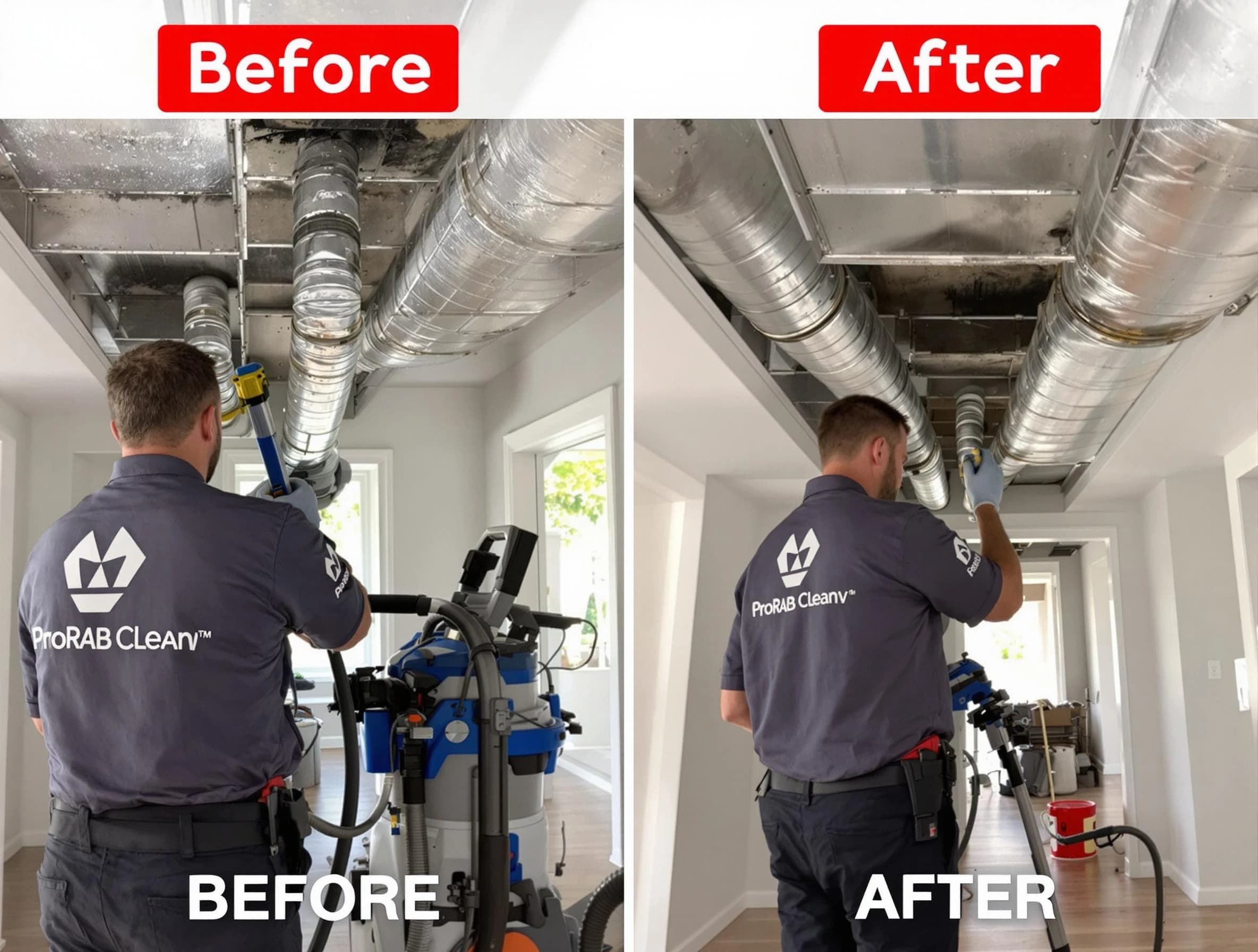 Doraville Air Duct Cleaning expert performing thorough residential duct cleaning in a Doraville home