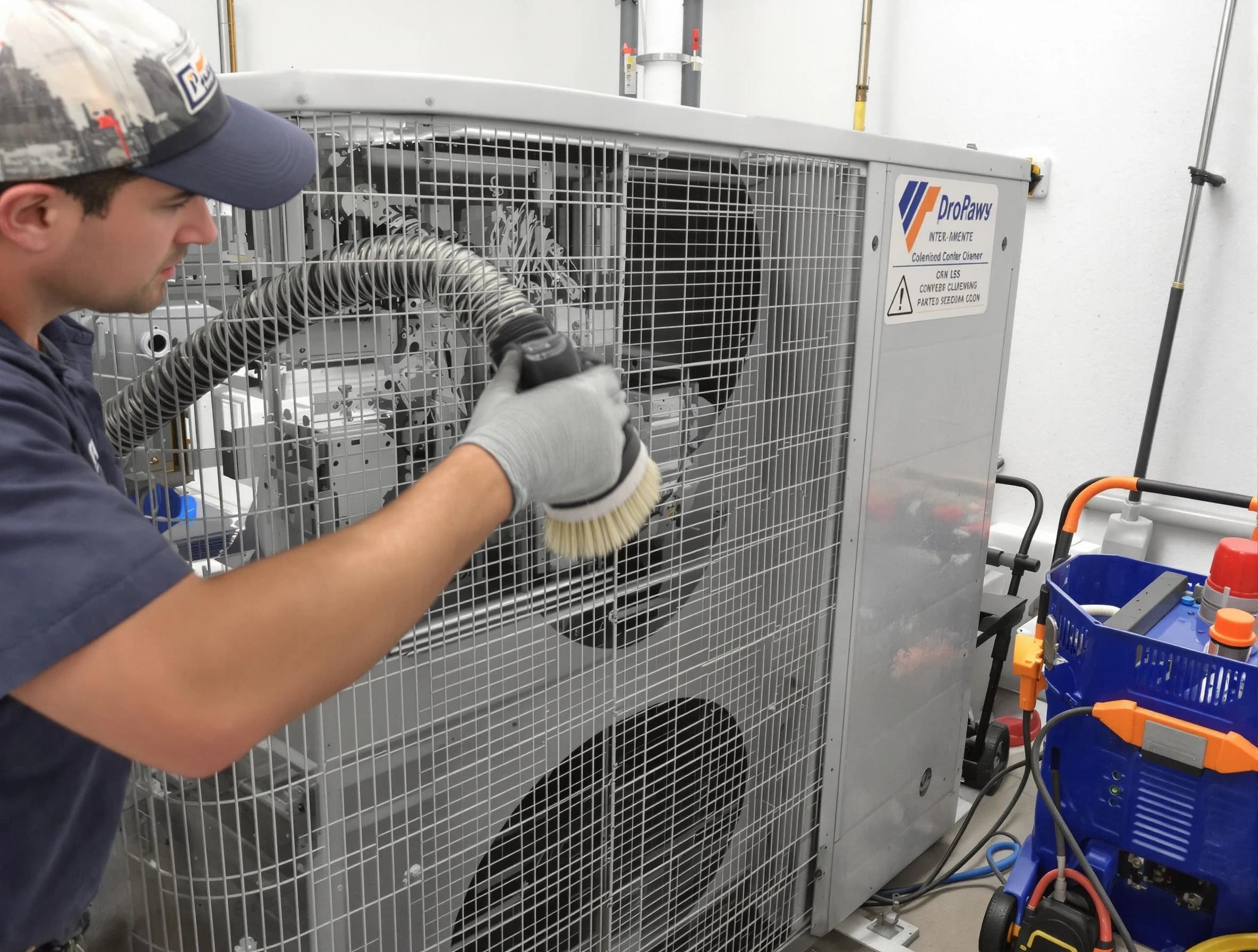Doraville Air Duct Cleaning specialist performing precision AC coil cleaning for improved system performance in Doraville
