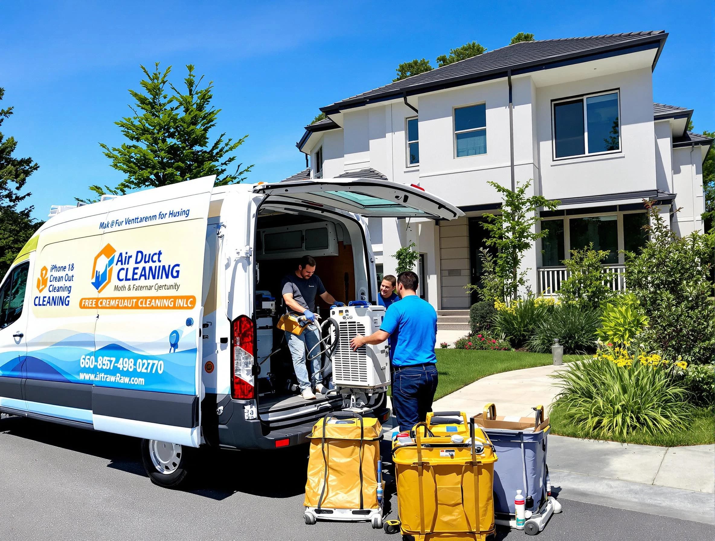 Doraville Air Duct Cleaning technician performing professional air duct cleaning in Doraville