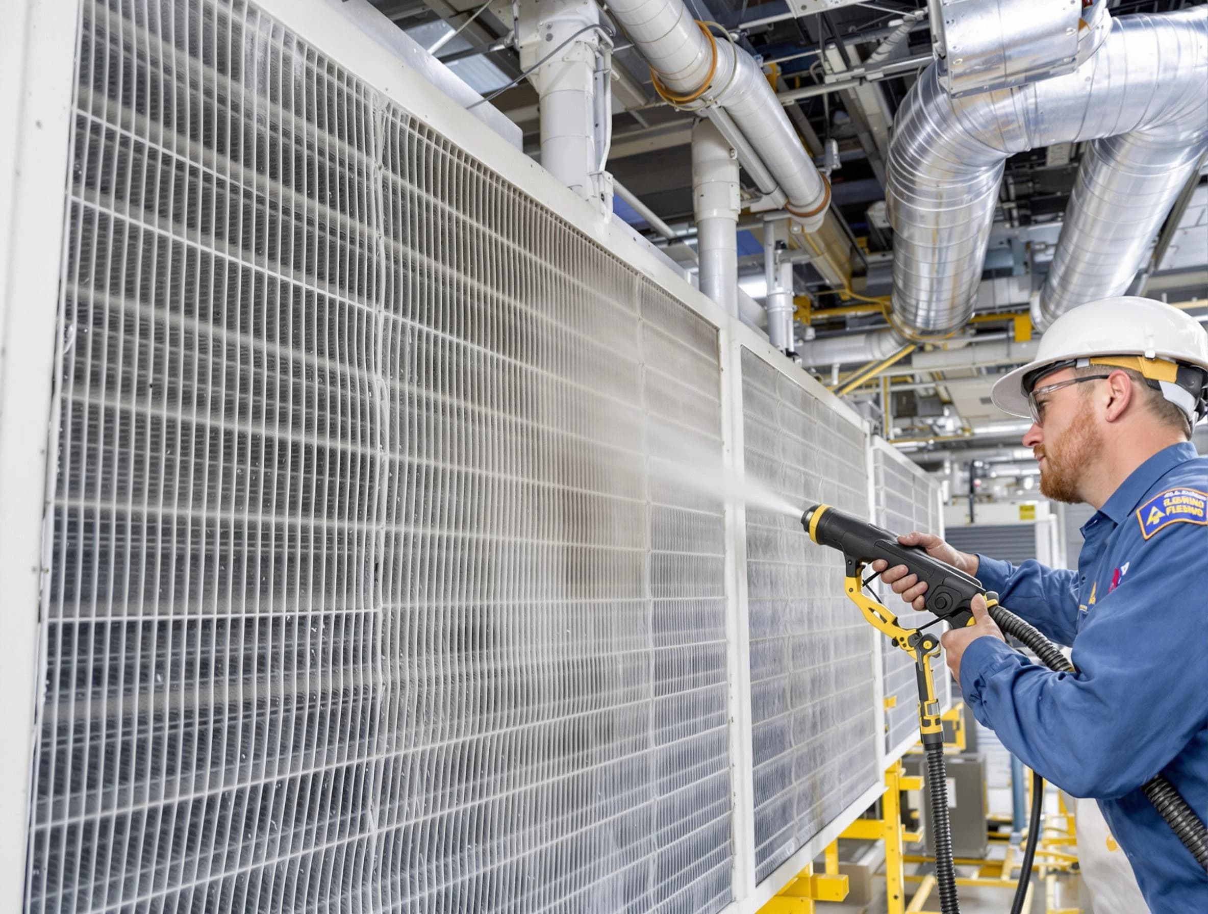 Professional commercial coil cleaning by Doraville Air Duct Cleaning in Doraville