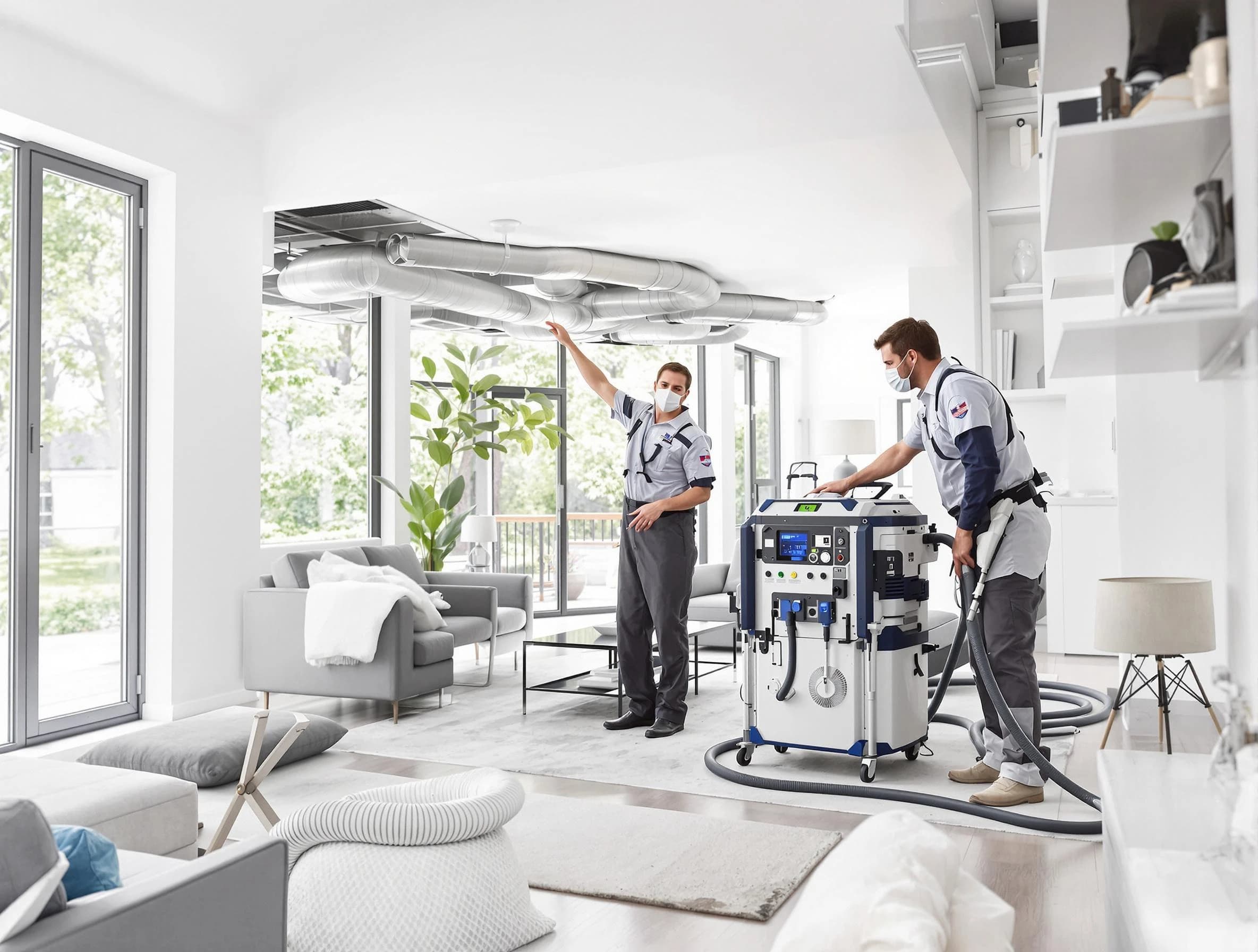 Doraville Air Duct Cleaning professional conducting pure air duct cleaning with state-of-the-art equipment in Doraville